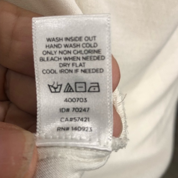 LOFT (PM) White/Cream Long Sleeve Blouse - Picture 8 of 8